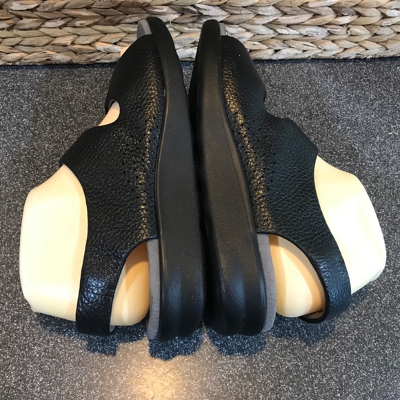 SAS Tripod Comfort Black Relaxed Walking Leather Sandal/ Shoe - Picture 9 of 15